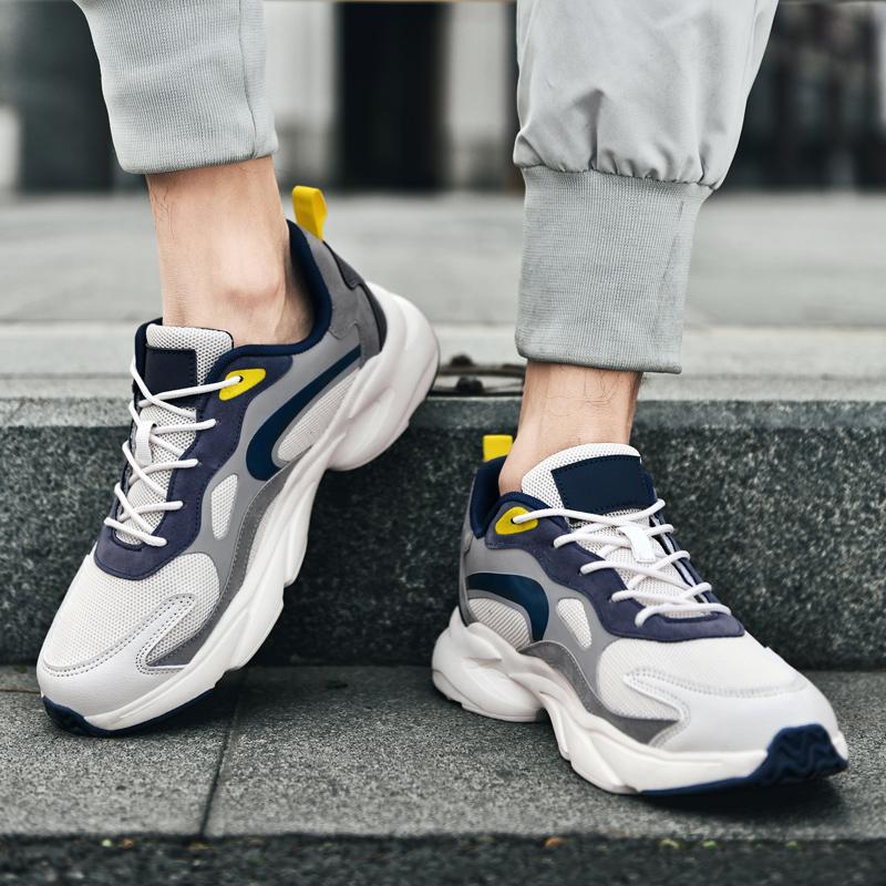 Casual Sports Shoes Men 'S Mesh Breathable Soft -Soled Shoes Summer Comfortable Running Shoes Shock Absorption Outdoor Men 'S Shoes