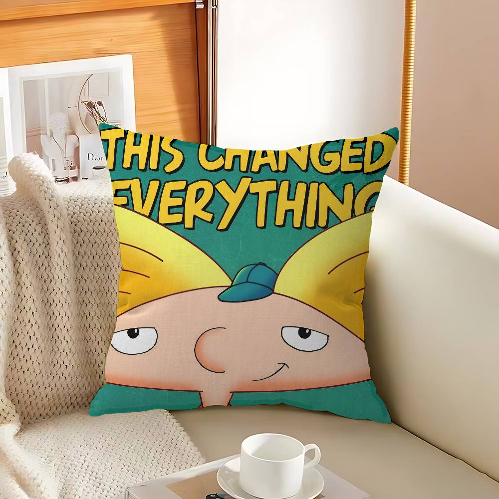 Cartoon Hey A-Arnold Cool Pillow Anime Pillow Sofa Bed Head Pillow Cover Cushion Cover 45x45 cm Fashion