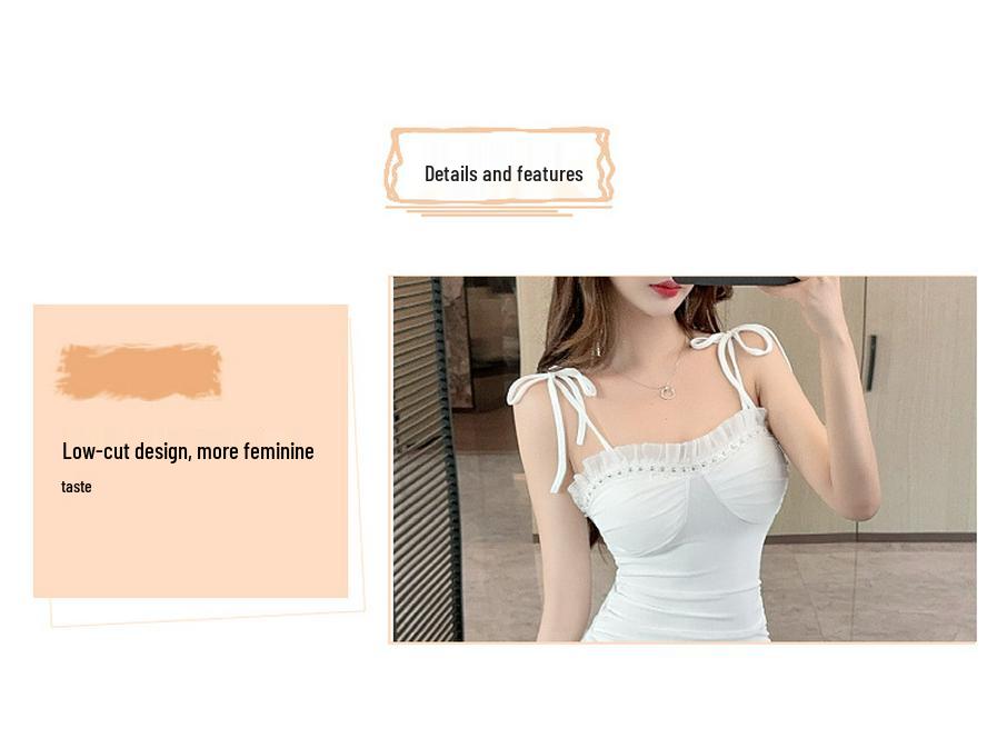 2026 Spicy Nightclub Lace Trim Bodycon Dress - Sweet & Stylish Spaghetti Strap Hip-Hugging Mini