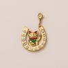 Stainless Steel Fashion Daily Life Pendant Accessories Diy Live Mouth Chain Furnace Vacuum Plating 18K Gold Color Retention