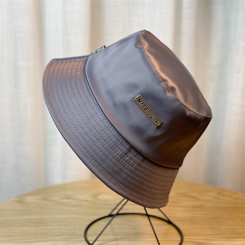 

И Весна Осень Солнцезащитный Сатин Женская Шляпа Рыбака Студенческая Летняя Шляпа Козырек серый