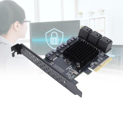 PCIe 4X To 9 Port Serial ATA3.0 Expansion Card 6Gbps PCIe GEN3 Expansion Card Hard Drive Adapter for   10 11 2003 for  