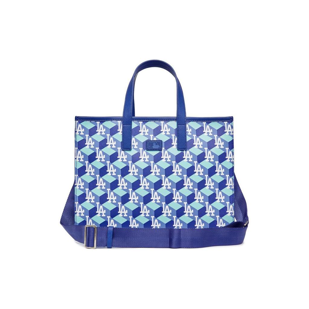 New MLB Synthetic Leather Tote Bag, Shopping Bag, Handbag Medium Women's Blue 3AORM042N-07BLS
