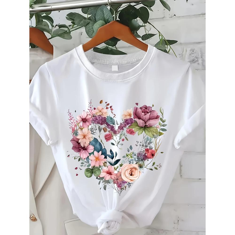 Summer Women S T-Shirt Harajuku Short Sleeve Casual Women s T-shirt Clothing Street Tops Tees Aesthetic Clothes M