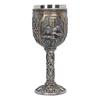 Ritter Edelstahlkelch Retro Bierkrug Whiskeybecher Kreatives geprägtes Harzornament Personalisierter Becher