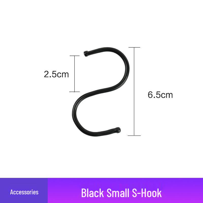Thickened Black Iron Mesh Grid Wall Display & Storage Rack