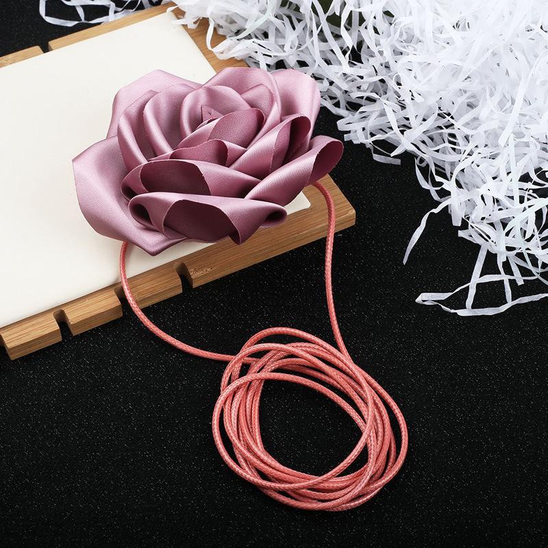 Flower Choker Necklace for Women,Big Rose Flower Chokers, Floral Choker Necklace for Party Bride Wedding Party Summer Necklaces…