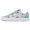 Old Skool Canvas Letter Print Low Top Skate Shoes Unisex Sneaker Light-Blue VN0A5KRFB63