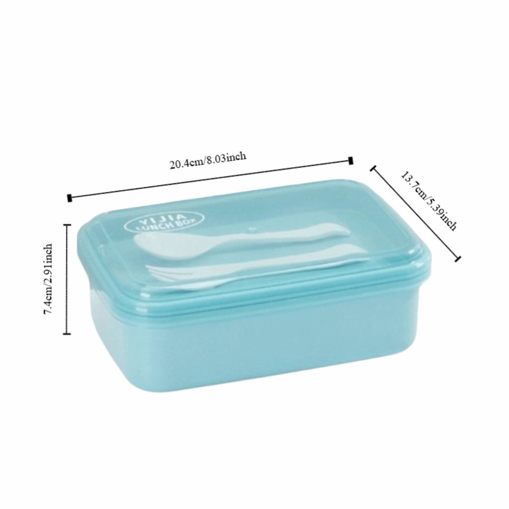 Portable Sealed Student Lunch Box Divided with Lid Food Storage Container Leak Proof Insulated Microwave Oven Lunch Box School