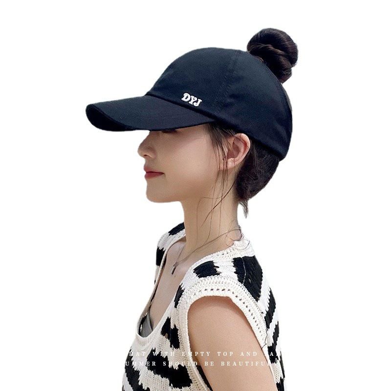 Hat Women's Summer Sun-Proof Topless Hat Sun Baseball Cap Breathable Korean Style Fashion Tide All-Matching Peaked Cap