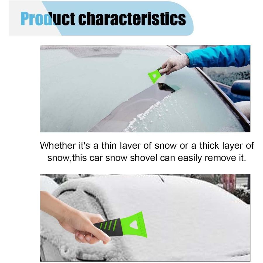 4PCS Ice Scraper for Car Windshield No Scratch Plastic Ice Shovel Tools for Winter Window Ice Snow Frost Removal Tool Accessori