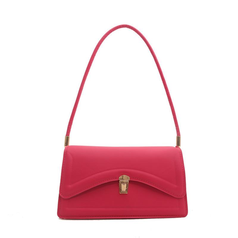 Stylish Retro Pu Leather Handbag Simple Chic Small Square Bag For Casual Outfits