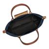 Longchamp Original Snap Zipper Closure Recycled Canvas Tote Shopping Bag Handheld Shoulder Bag Large Women tote Navy-Blue L1899089P68