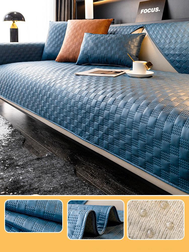 Waterproof Sofa Cover High-End Technical Fabric Luxury Leather Sofa Cushion Living Room Sofa Towel Seat Cushion Cover Universal