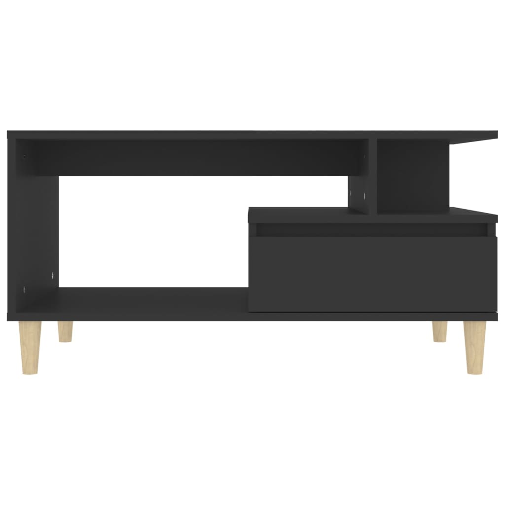 Coffee Table, Black 90x49x45 Cm, Wood-based Material