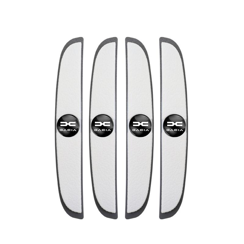 4Pcs Rubber Anti-Collision Strip Car Door Rearview Mirror Protector Stickers For Dacia Duster Logan Sandero Stepway Dokker Lodgy