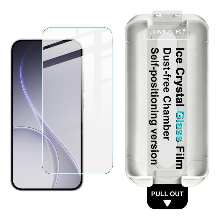 Ice Crystal Tempered Glass Screen Protector With Dust-Free Locator & Fingerprint Unlock For OPPO Find X9 Pro