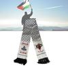 Palestine Flag Scarf Double-layered Polyester Fabric 14*130cm Multicolor