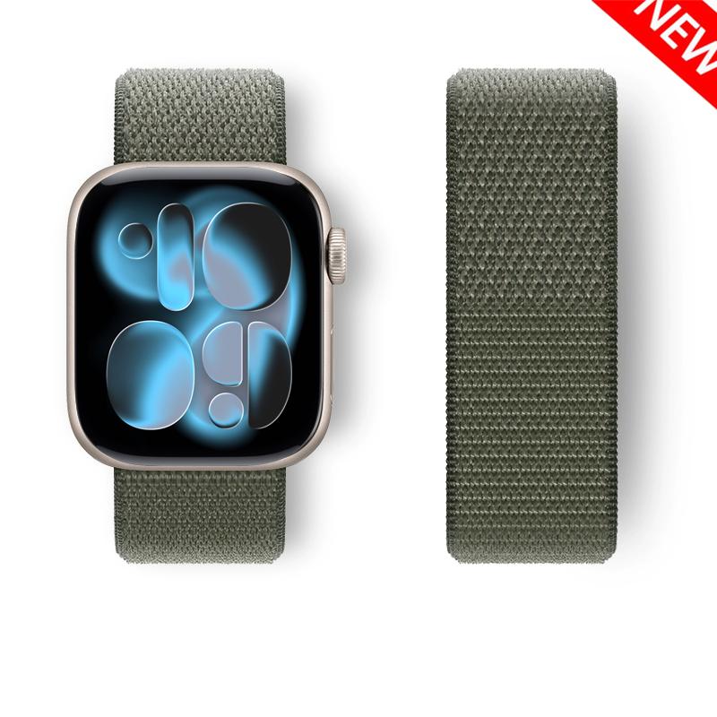 Pasek Nylonowy z Pętelką Do Pasków Apple Watch 44mm 40mm 49mm 41mm 45mm 46mm paski Bransoleta iWatch Seria 7 6 5 se 8 9 ultra 2 3 10 11