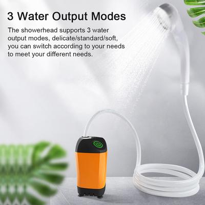 Portable Shower for Camping Electric Shower Pump IPX7 Waterproof for Camping Hiking Backpacking RV