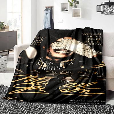 1Pc Michael Jackson'S Legacy Blanket Soft Throw Blanket For Home Bedroom Bed Sofa Travel Office Solid Christmas Blanket