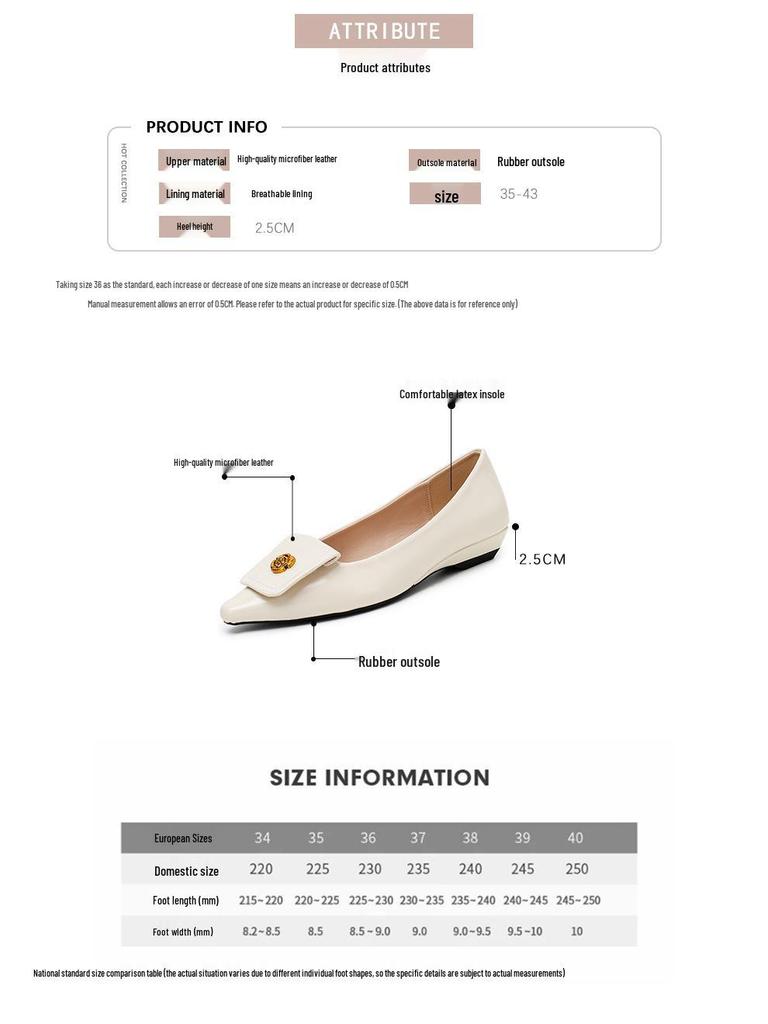 Weiwei Girl Pointed Toe Chunky Heel Mary Janes – French Style Soft Sole Low-Cut Shoes for Women