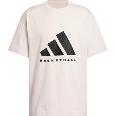 adidas Camiseta de Baloncesto Cómoda Suave Manga Corta Unisex Tops Morado Claro JD6129