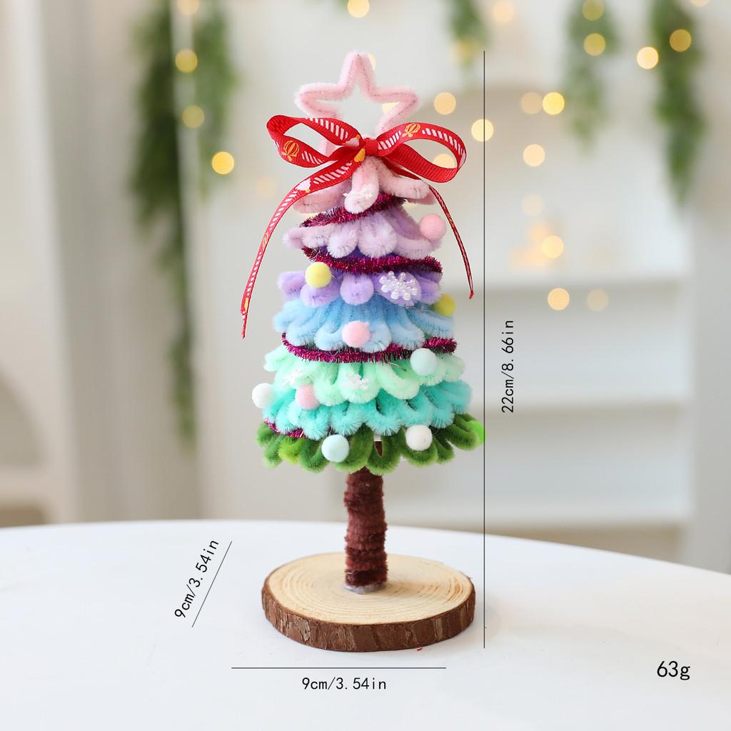Christmas Tree Fabric Hanging Decor With Elf Legs For Holiday Window Display