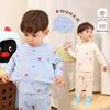 LUSON Baby Boys' Full Print Long Sleeve Pajama Set