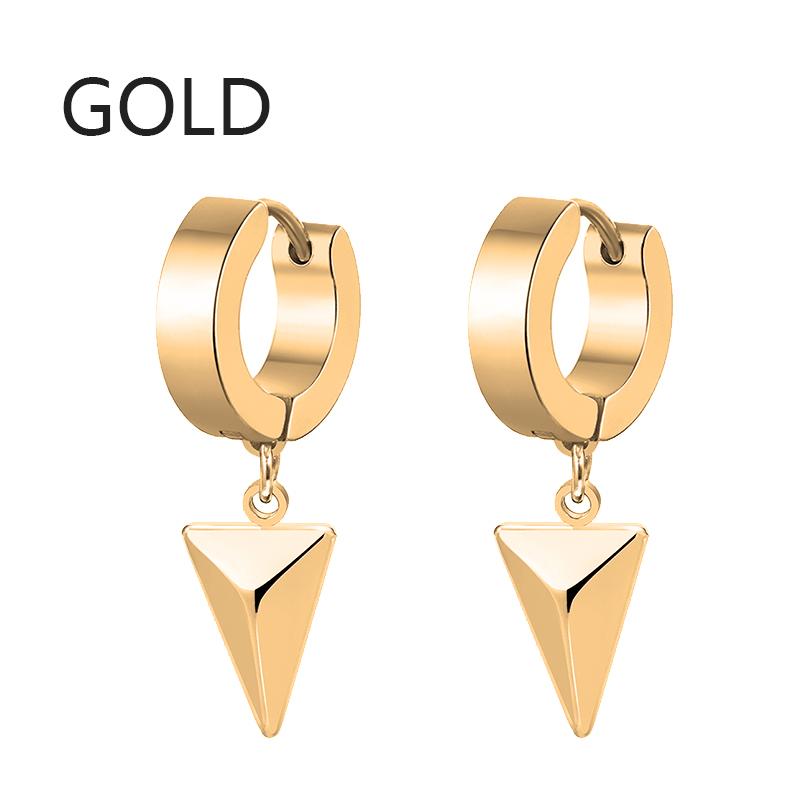 1Pair Punk Gothic Stainless Steel Stud Earring Creative Blade Pendant Punk Rock Razor Blade Earrings Gothic Hip-hop Ear Jewelry