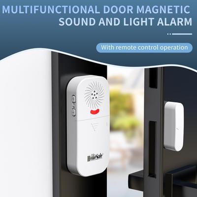 Magnetic Door and Window Anti-theft Alarm with Sound and Light - 433 Frequency, Opening Reminder for Home and Commercial Use