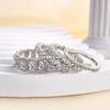 Classic Copper Alloy Zircon Ring Ladies Jewelry Wedding Promise Party Gift