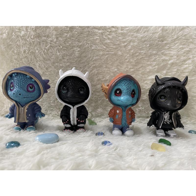 Atmosphere Scene Arrangement Halloween Decoration Dinosaur Elf Sculpture Ornament