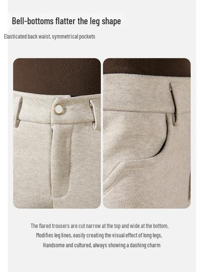 Silbeisi Women's Slim Fit Micro-Flare Pants