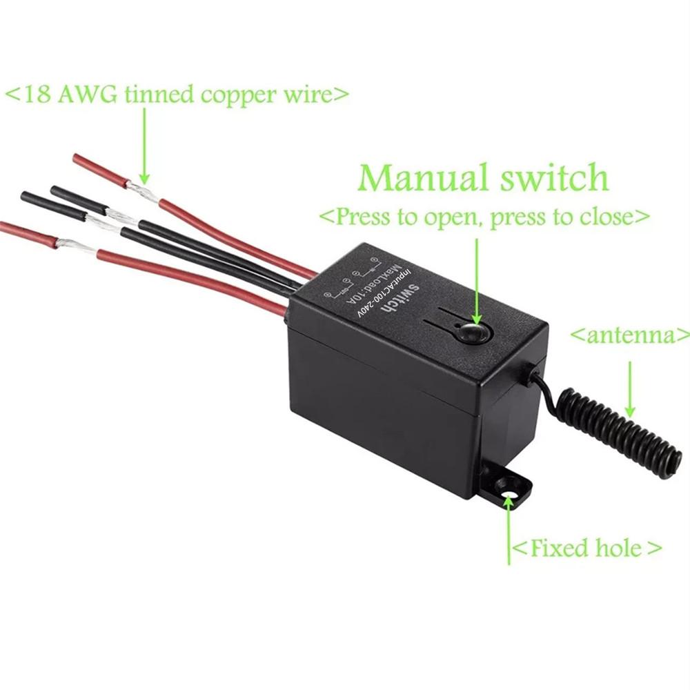 AC100-240V 10A Mini RF Remote Switch