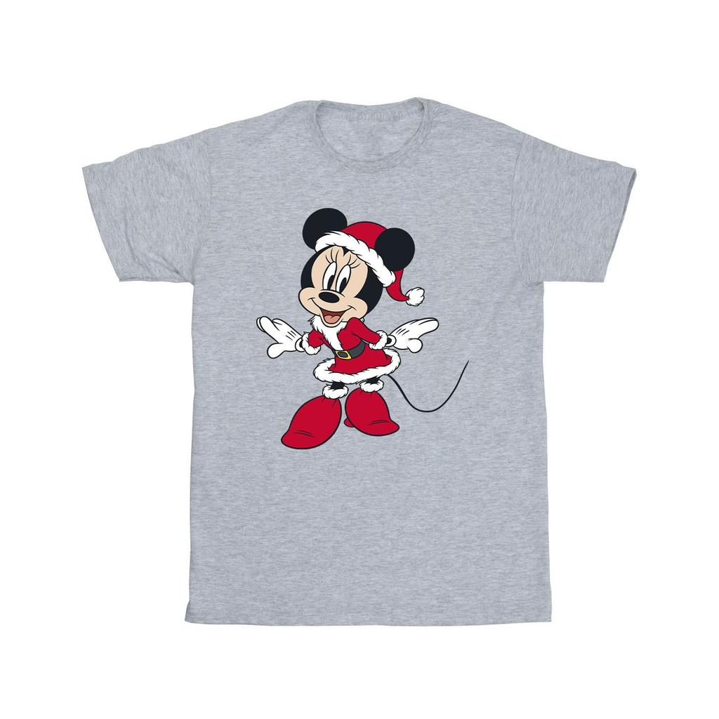 Disney Girls Minnie Mouse Mrs Claus Christmas T-Shirt