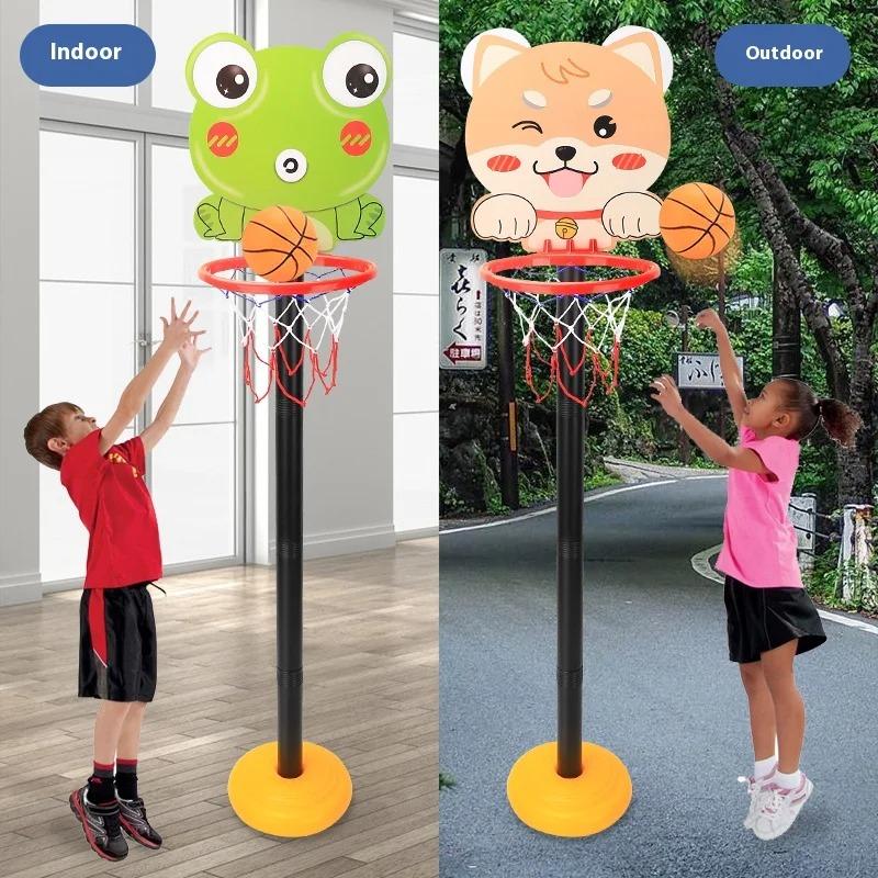 Koš na basketbal Vnitřní Venkovní Hračky Dětský Basketbalový Koš S 1 Míčem, Nastavitelný Mini Basketbalový Koš, Narozeninový Sportovní Hračky Dárek