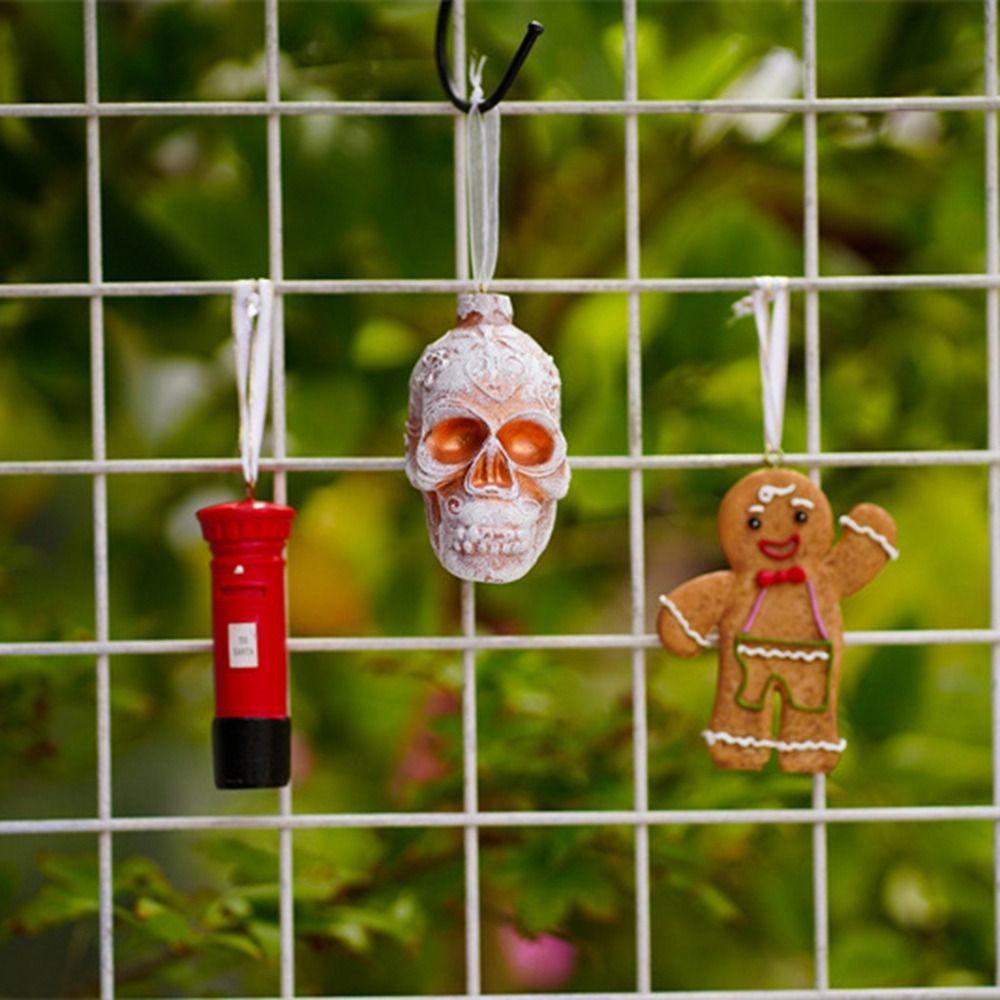 Decorative Christmas Gingerbread Man Resin Christmas Tree Pendant Creative New Year