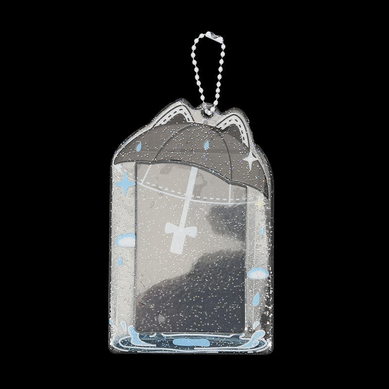 1 Stück Niedlicher Süßer Kartenständer Schirm Acryl Fotokartenhalter Koreanische Ins Idole Fotorahmen 3 Zoll Desktop Deko Kartenhülle