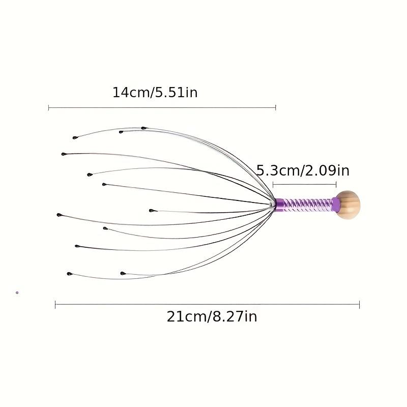 

Массажер для головы и кожи головы, Массажные когти для расчесывания головы, Массажер для головы «Осьминог», Скребок для кожи головы, Массажный коготь - Подарок на День матери фиолетовый