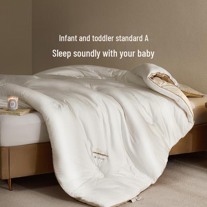 Luolai Home Textiles Baby Grade A 100-Count Cotton & Wool Anti-bacterial Winter Duvet
