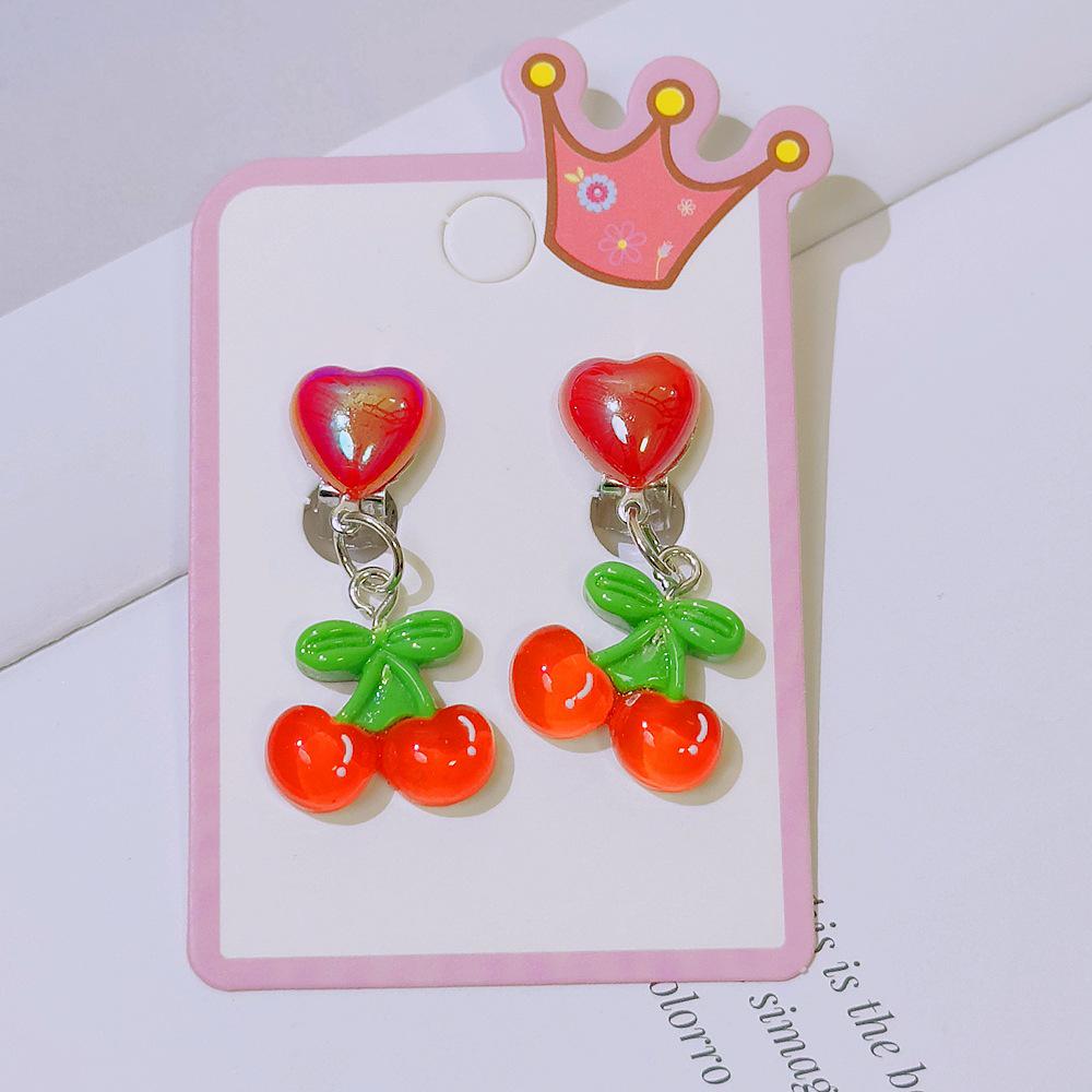 Girls' No-Pierce Fruit Earrings - Cute, Comfortable Clips & Dangles