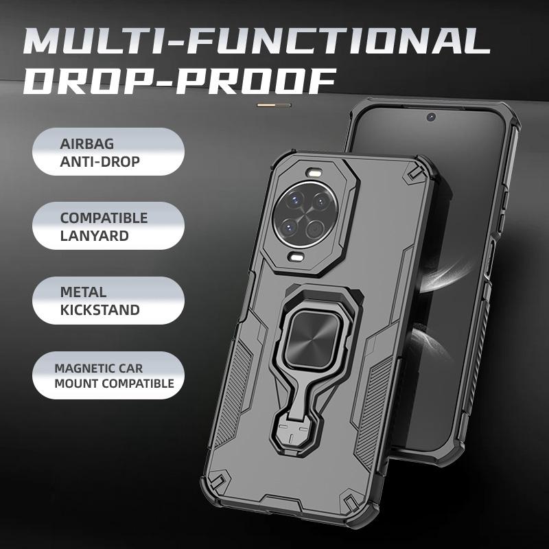 Shockproof Armor Camera Protect Case For Huawei Nova 14 Pro Nova14 Ultra Magnetic Car Ring Holder Cover For Nova 14 Ultra