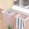 Cabinet Door Trash Bin Cupboard Hanging Basket Garbage Bag Holder Trash Rack Storage Organizer