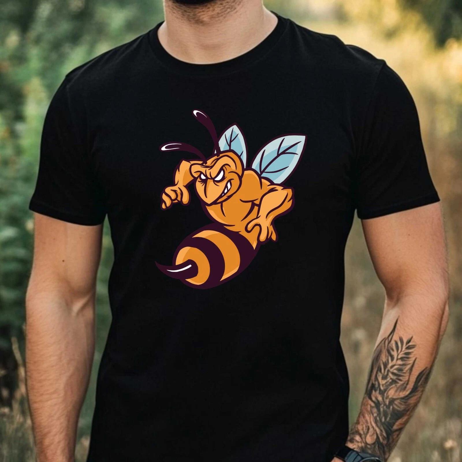 T-Shirt Herren Biene Motiv Baumwolle Größe XS bis 5XL XXXXL