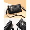 Flower Printed Crossbody Bag, Women's Multi Zipper Clutch Wallet, Fashion Shoulder Purses For Daily Use