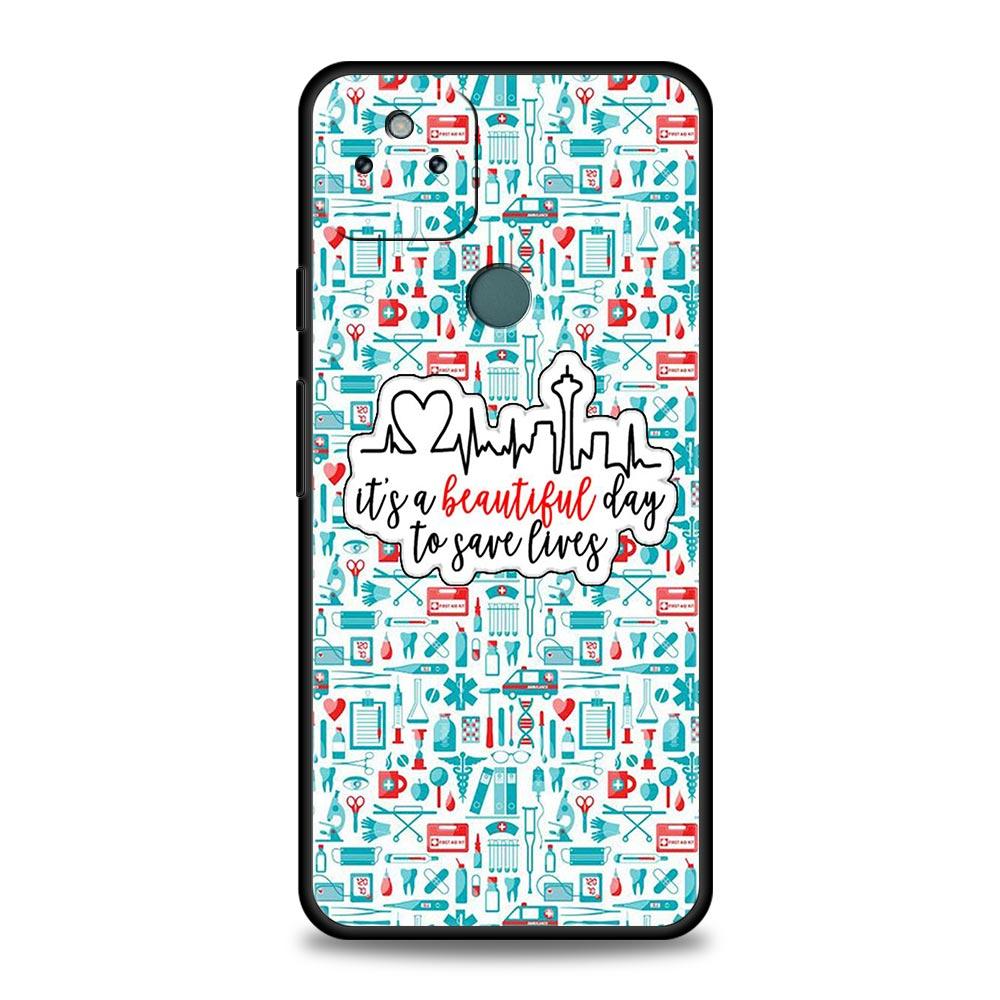 Greys Anatomy Phone Case Cover for Google Pixel 10 9 8 7 6 9A 8A 7A 6A Pro Shockproof Soft TPU 9 Pro XL Shell Capas Fundas Coque
