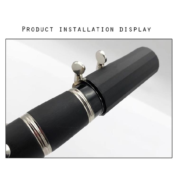 Portable Clarinet Saxophone Mouthpiece Set Black Clarinet Mouthpiece with Caps Ligature Reed for Beginner Student