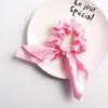 Elegant Bunnies Ears Hair Tie  Satins Scrunchie Solid Color Hair Accessory Ponytail Holder For Women and Girls