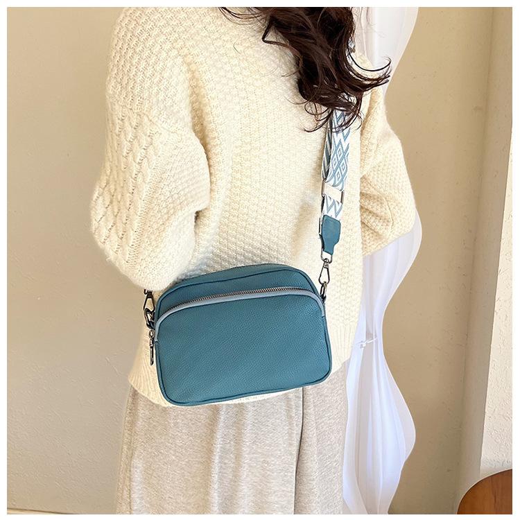 Minimalist Multi Layer Faux Leather Shoulder Bag Fashion Crossbody Purse for Women KTB